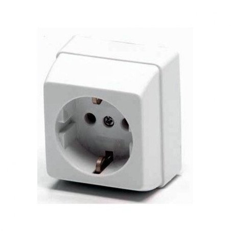 Lg base schuko superficie -blanco-