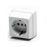 Lg base schuko superficie -blanco-