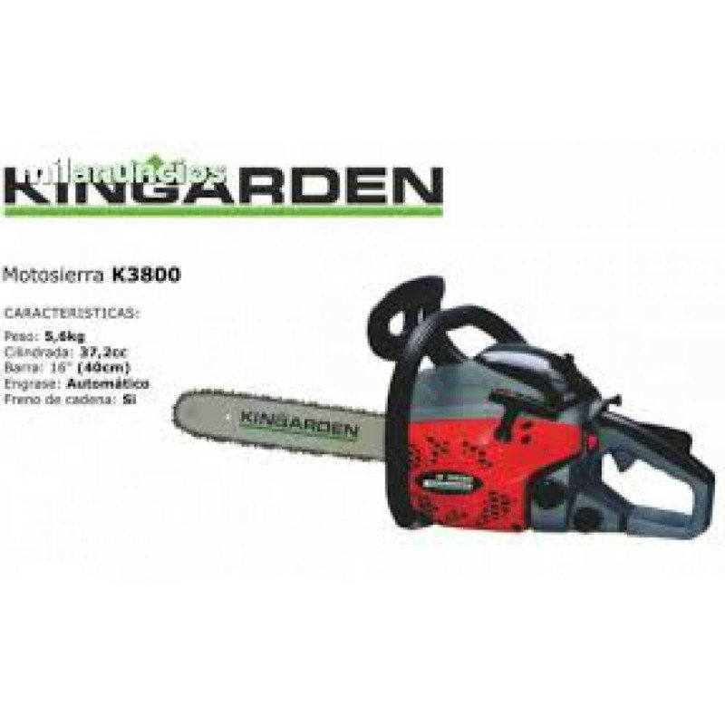 Motosierra kingarden k3800 37.2cc