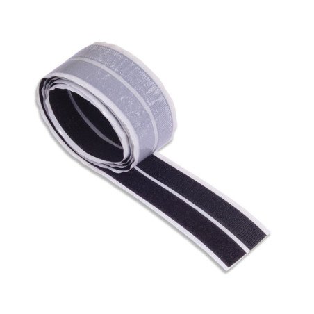 Tira adhesiva de cierre por contacto 20mm x 150cm negro