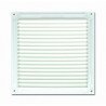 Rejilla de ventilacion 18x18 cm 19 aberturas lacado blanco