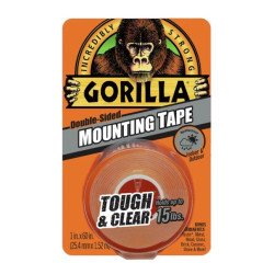 Cinta transparente doble cara alta resitencia gorilla -25.4 mm x 1.52 mt -