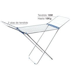 Tendedero de pie c/alas aluminio