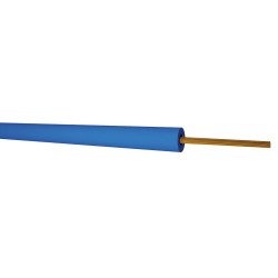 Cable monohilo 2.5 mm -azul- -ml-