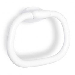 Toallero baño aro rtt grande 25cm -blanco-