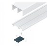 Puerta corredera: kit guias ref. kg-60-s85 3.0mt plata mate