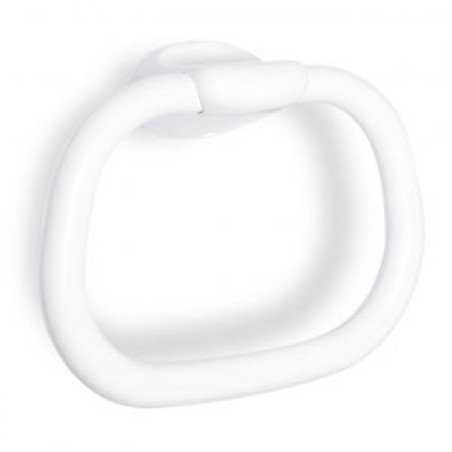 Toallero baño aro rtt grande 25cm -blanco-