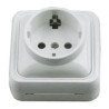 Fontini base bipolar 2p+t schuko -blanco-