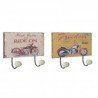 Percha motos 2/m multicolor metal 12 x 23 cm con