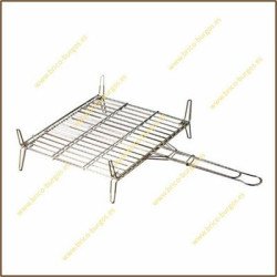 Parrilla doble serie 30 acero cincado 30x35cm