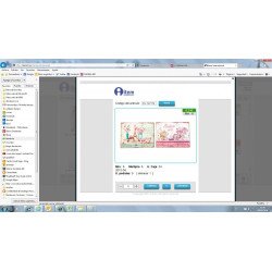 Cuadro metal 33x25 floral 2mod