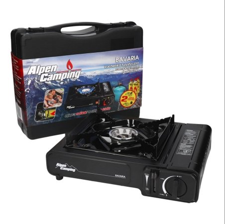 Cocina portatil camping piezo 2.2kw -en417- -maletin-