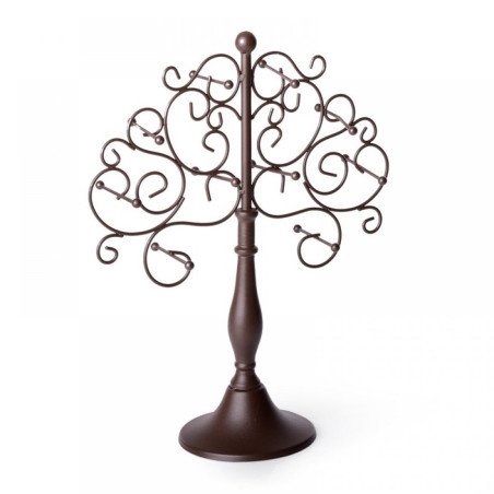 Soporte joyero marron metal decorac