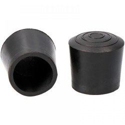 Contera goma redonda exterior ø 18 mm negro