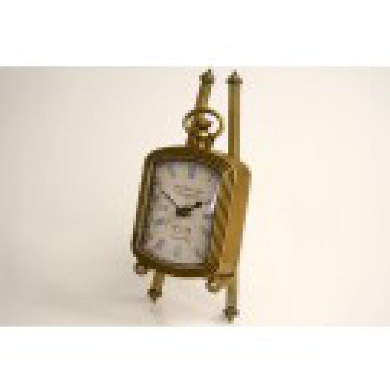 Reloj pewter 10x4x21 cm