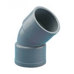 Pvc codo 40-45 h-h