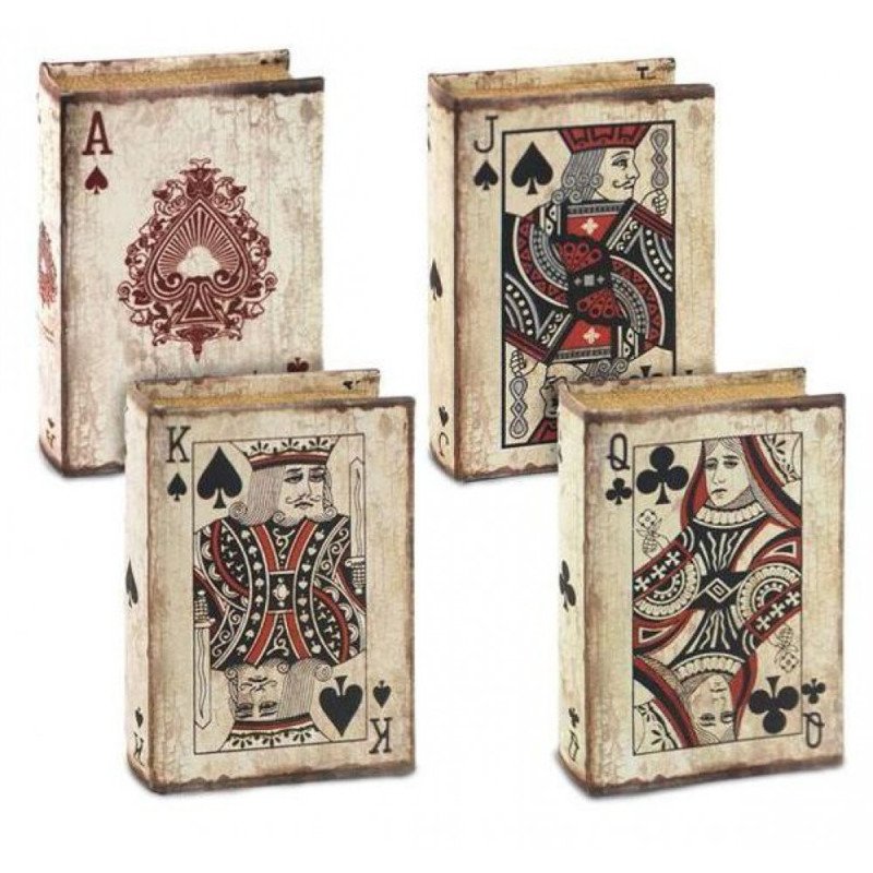 Libro caja con baraja