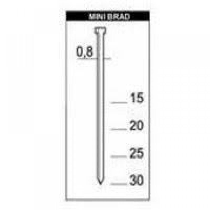 Pins 8/20 sin cabeza -10000 ud-