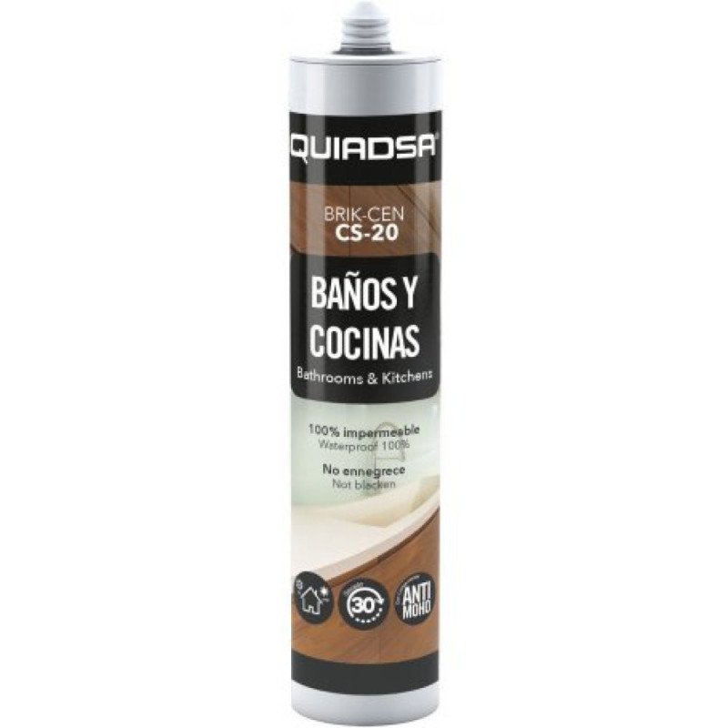 Silicona sanitaria acetica 2h blanca 300mlt -cs-20-
