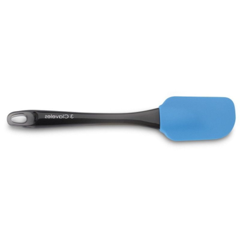 Espatula cocina silicona grande mango transparente 25.3cm
