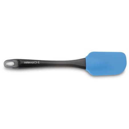 Espatula cocina silicona grande mango transparente 25.3cm