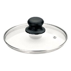 Tapa cristal 20cm con salida vapor