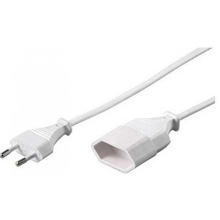 Prolongador de cable 2x1.0mm t/t pvc 2mt e. plano / s. plano