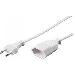 Prolongador de cable 2x1.0mm t/t pvc 2mt e. plano / s. plano