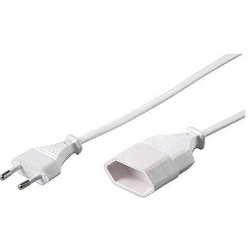 Prolongador de cable 2x1.0mm t/t pvc 2mt e. plano / s. plano