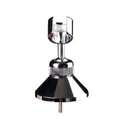 Soporte ducha laton cromado conico universal