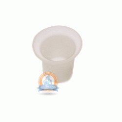 Repuesto acc. baño -vaso escobillero cristal-