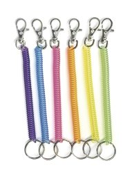 Llavero mosqueton de zamak extensible