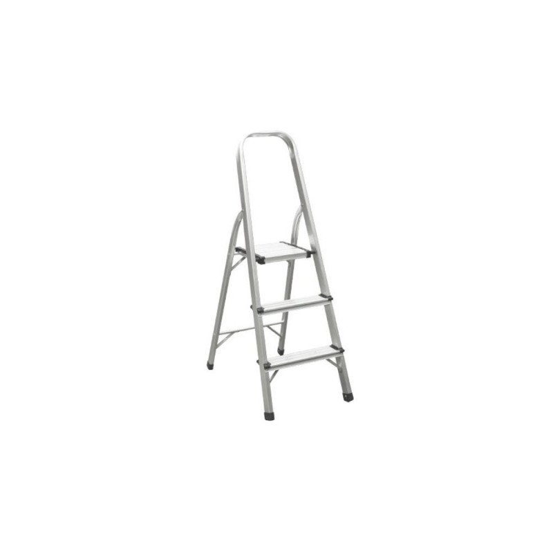 Escalera 3 peldaños aluminio máx. 150kg