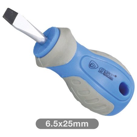 Destornillador corto plano 6.5x25