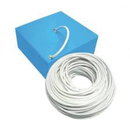 Espiral de visillo plastificado blanco -ml-