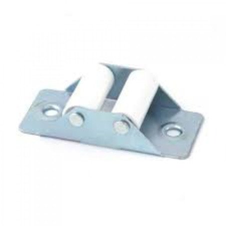 Pasacintas persiana recto 2 rodillos 22mm