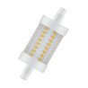Lampara led lineal rs7 78mm 220v 6.0w r7s 4000k