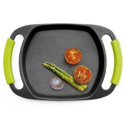 Grill - plancha ibili serie essential 47x28cm -asas silicona desmontables-