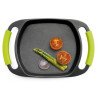 Grill - plancha ibili serie essential 47x28cm -asas silicona desmontables-