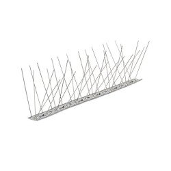 Pinchos anti-pajaros acero inoxidable 100 x 2,5 x 11 cm