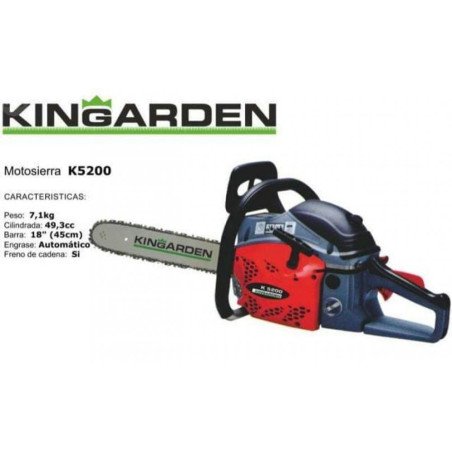 Motosierra kingarden k5200 49.3cc