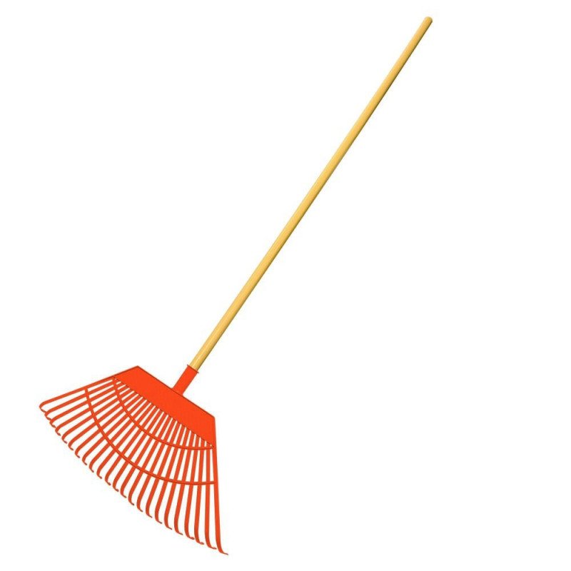 Rastrillo jardin 24 puas plastico