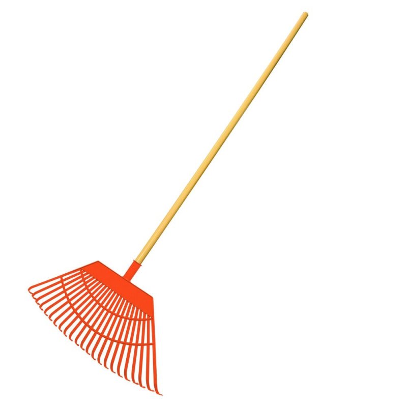 Rastrillo jardin 24 puas plastico