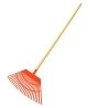 Rastrillo jardin 24 puas plastico
