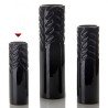 Jarrón shaft negro cerámica 8,20x 8,20 x 26,30 cm