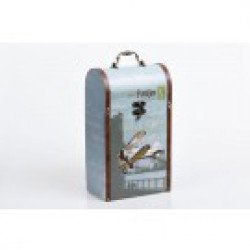 Caja vino doble madera 20x12,5x35 cm