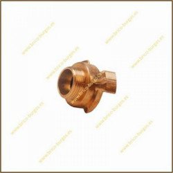 Enlace rosca macho 3/4 laton dos patillas