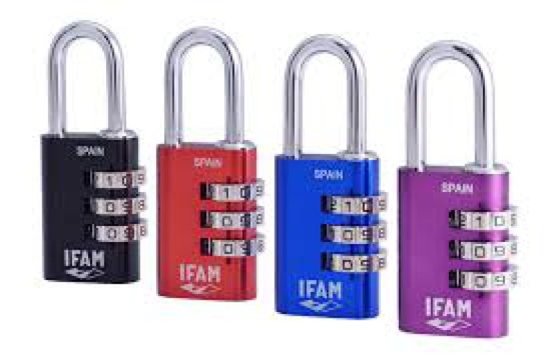 Candado combinacion combi30 -rojo-