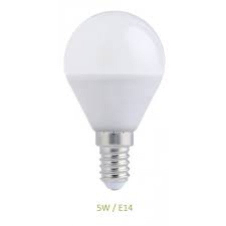 Lampara led e27 / 5.0w esferica luz calida 3000k