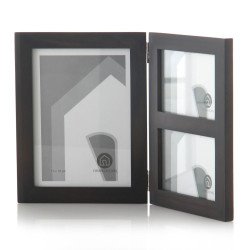 Portafotos libro nogal madera de pino 32 x 1,20 x 20,90 cm